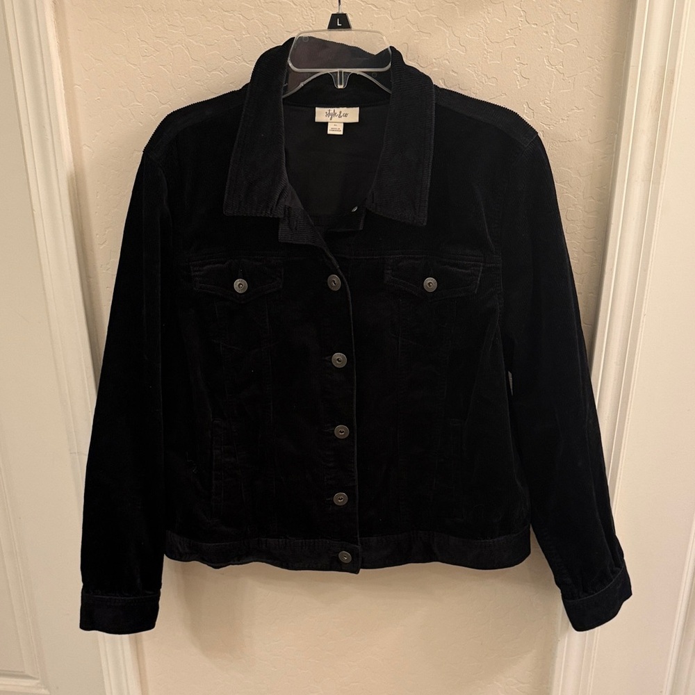 Style & Co. Dark Jean Jacket